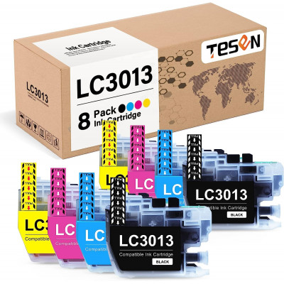 ESEN Compatible LC3013 Ink Cartridge Replacement for Brother 3013 LC 3013 LC3011 - 8 Packs